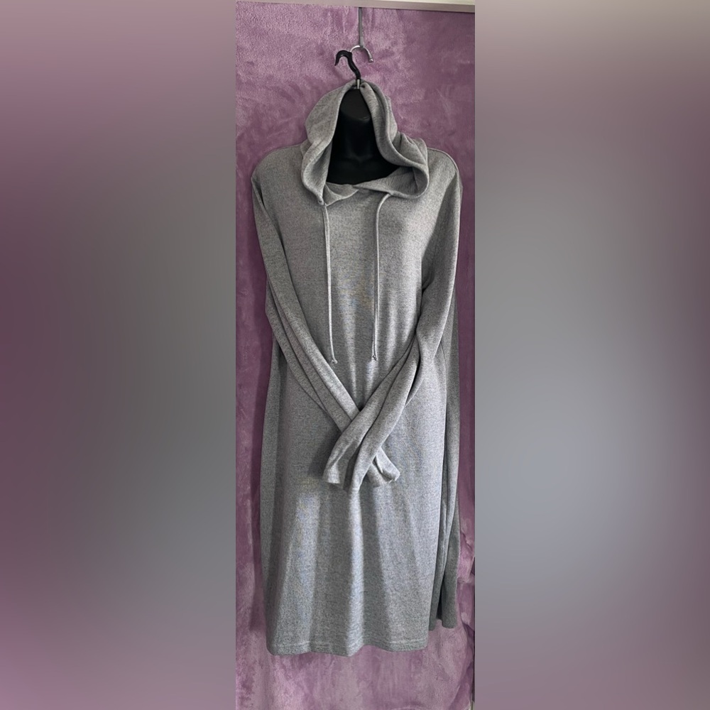 Gray Hooded Dress